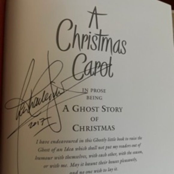 NWT Autographed "A Christmas Carol" Book - Picture 2 of 15